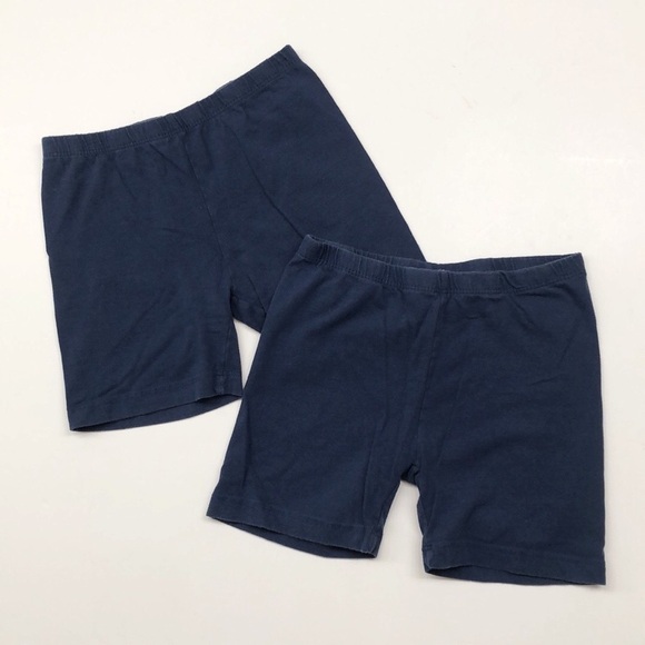 Aviva Girls navy blue bike shorts - set of 2 - Picture 1 of 4